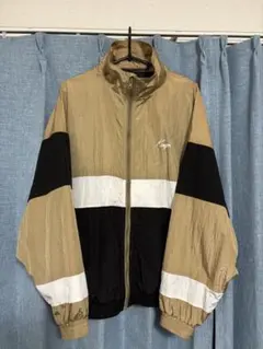 KANGOL別注 オーバーサイズ ナイロンジャケット　ベージュ/黒/白