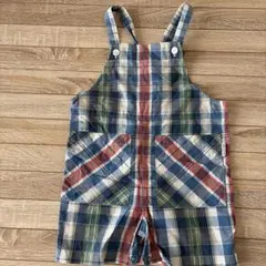 COMME CA ISM チェック柄 ロンパース 90cmのサムネイル
