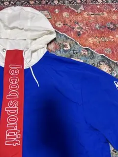 le coq sportif アノラックパーカー 青赤白Lサイズ