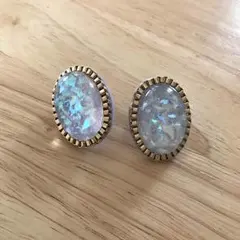 オパール風ピアス☆