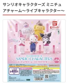 サンリオキャラクターズ ミニチュアチャーム～ライブキャラクター　5種コンプリート