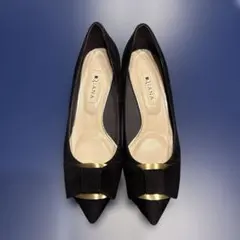 Diana ブラック ポインテッドトゥパンプス 箱あり