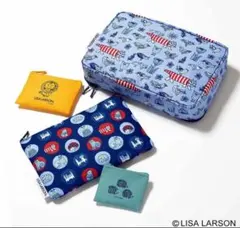 大人のおしゃれ手帖　26年2月号 LISA LARSON　ポーチ4点セット