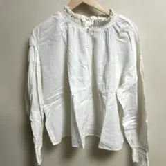 美品　サマンサモスモス　綿麻　カットソー　オフ　ブラウス