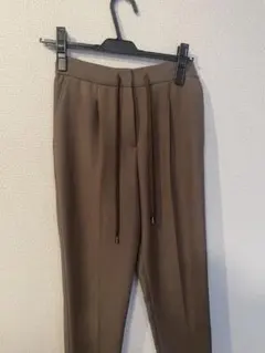 PLST テーパードパンツ ブラウン XXS