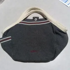 adidas ハンドバッグ グレー ストライプ