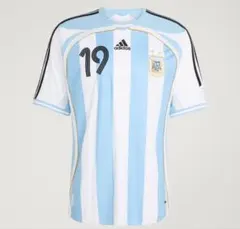 2006年 W杯アルゼンチン代表 復刻 メッシ19 ユニフォーム - メルカリ