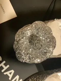 CHANEL カメリア キラキラグリッター バレーリーナ36のサムネイル