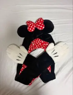 ミニーマウス　マフラーファンキャップ