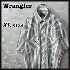 Wrangler ラングラー 半袖 シャツ チェック XL メンズ US 古着