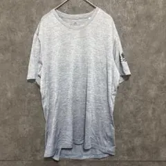 adidas Tシャツ 半袖 スポーツ グレー FREE LIFT ロゴ