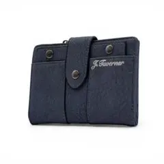 ✨新品✨J. Taverner 二つ折り財布 コンパクト ネイビー 多機能のサムネイル