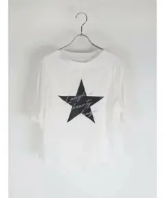 lasud 刺繍デザインスターロゴTEE ホワイト　38