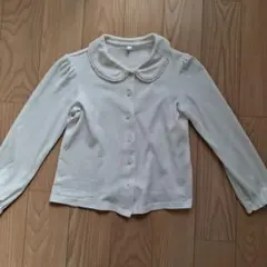 120サイズ クリーム色 長袖シャツ