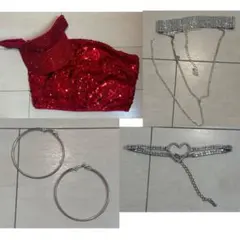 体育祭　文化祭　アクセサリー　サンバイザー　5点セット