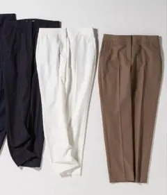 極美品　theory luxe 21SS コットンリネンストレッチパンツ