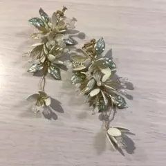 ナチュラルウェディングイヤリング 結婚式ブライダル