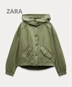 美品★ZARA★ザラ　フード付きショートジャケット