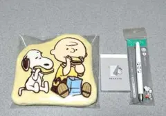 スヌーピー　ダイカットペンポーチ　メモ　ブレン ボールペン