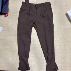 MR.OLIVE ワンプリーツ テーパード トラウザーパンツ