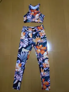 トロピカルフラワー ヨガウェア セット