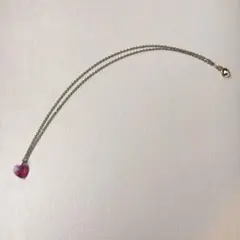 ハート型ピンクペンダントネックレス