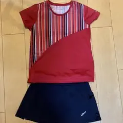 Kitson テニスウェア セットアップ　レッド ネイビー