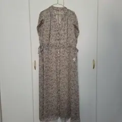 p*o様 RADIATE ブラウンペイズリー柄 半袖シャツワンピース