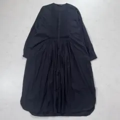 ミズイロインド バスケットパターンバックヨークワンピース ロング