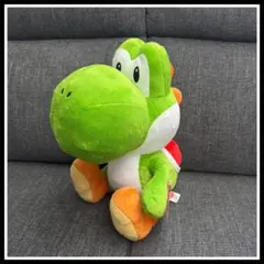 【新品未使用】スーパーマリオ-ヨッシー⭐︎ふわふわ特大サイズおすわりぬいぐるみ