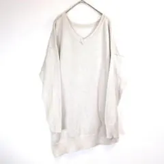 【レプシィム】レディース　長袖カットソー　トップス　V字　アシンメトリー　ラメ