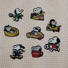 スヌーピー ピンバッジ 8個セット PEANUTS