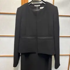 アンサンブル喪服礼服ブラックフォーマルワンピースジャケット　レディース　S
