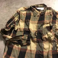 送込★3022 シルバー コード ヴィンテージ チェックシャツ ★