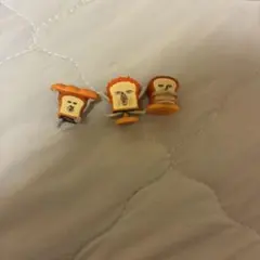 トーストキャラクター フィギュア 3体セット　パンどろぼう　バスボム　ミニチュア