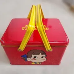 ☆不二家・昭和レトロなペコちゃん&ポコちゃんブリキ缶BOX☆