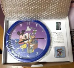 ミッキーマウス★ディズニーキャラクター 掛時計・目覚し時計セット