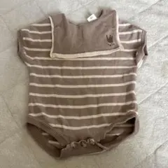 tete a tete テータテート襟付きリブロンパース 70cm