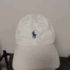 POLO ポロ ラルフローレン ポニー刺繍　キャップ　ホワイト　白