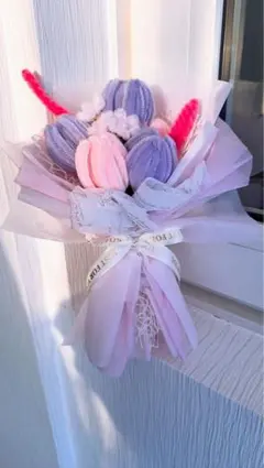 カラフルブーケ、プレゼントブーケ、モールフラワーです