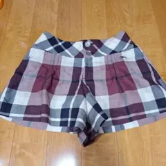 23日まで出品バーバリーブルーレーベルチェック柄ショートパンツ