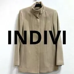 <INDIVI>インディヴィ アンゴラ×ウール レディースコート