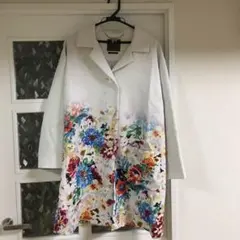 グラデーションフラワー柄スプリングコート❤のサムネイル