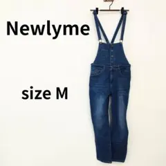 Newlyme　ニューリーミー　サロペット　デニムパンツ　2way　M　445