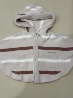 【gelato pique】ベビーポンチョ フード付き