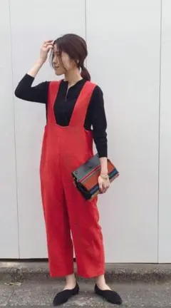 greedinternational サロペット ジャンプスーツ レッドのサムネイル