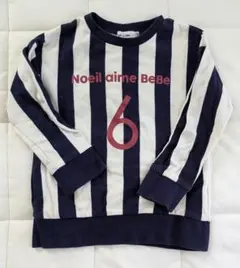 Noeil aime BeBeストライプ　カットソー　トレーナー110