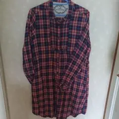 チェック シャツワンピース【Ｆ】