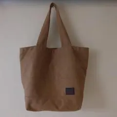 【美品】sasicco サシッコ 三河木綿 刺し子織 トートバッグ 肩掛け モカ