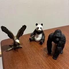 シュライヒ schleich 動物フィギュア ハクトウワシ パンダ ゴリラ